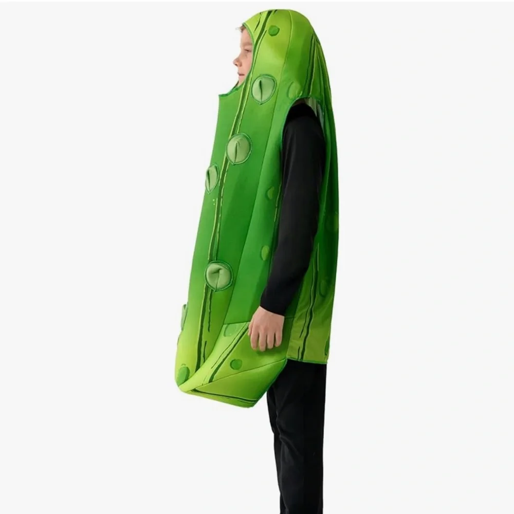 Kids Green Pickle Costume large 10-12